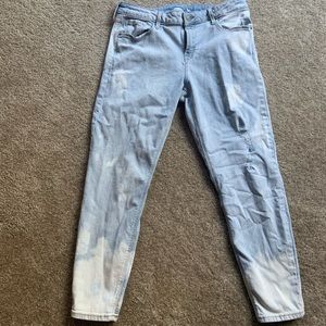 Old Navy Rockstar Skinny Ankle Jeans - Acid Watch; Size 12